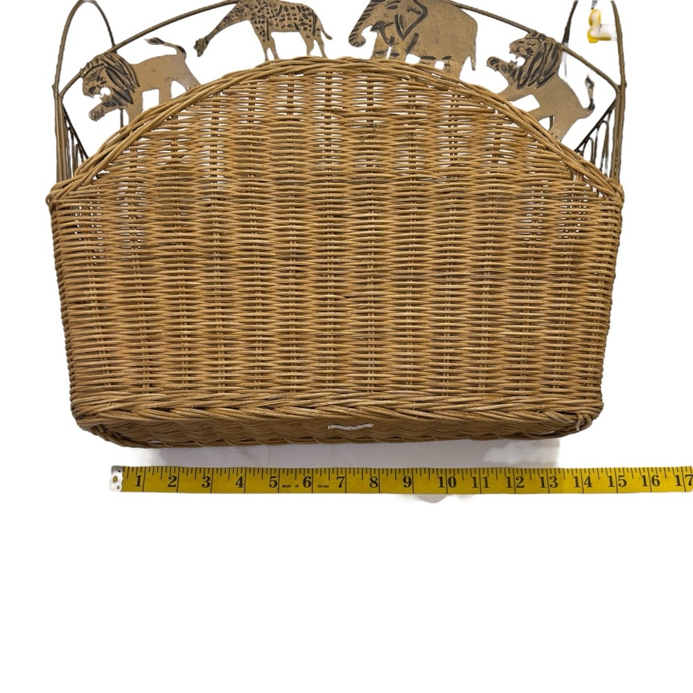 Vintage Wicker Safari Magazine Rack - Picture 12 of 16